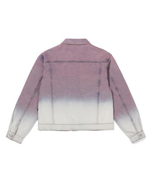 Джинсовка GRADATION DENIM JACKET - INDY PINK