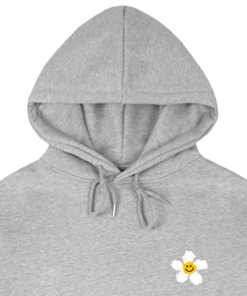 Худи UNISEX Small Tape Flower Dot Smile, серый