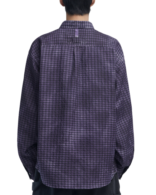 OVERDYED CHECK рубашка - PURPLE