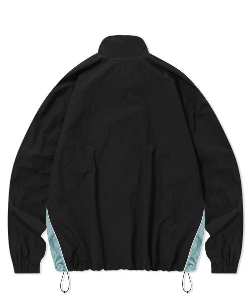 Piping Circle Logo Track Jacket-Black