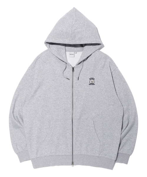 Худи на молнии с логотипом Wicked MELANGE GREY (MO6TU148-097)