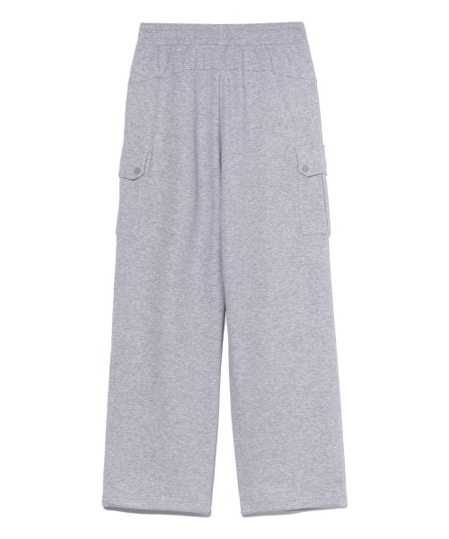 Широкие спортивные брюки-парашюты MELANGE GREY (MO6PU192-097)