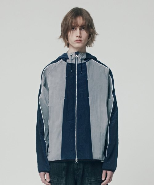 TWO COLOR нейлон куртка NAVY (VH2ESUJ241A)