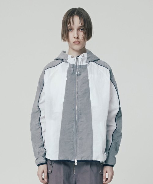 TWO COLOR нейлон куртка GREY (VH2ESUJ241A)