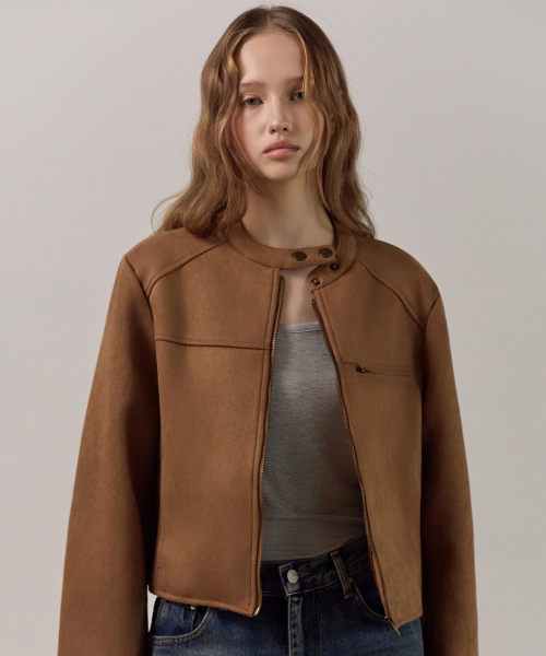 Suede на молнии Jacket_3Color