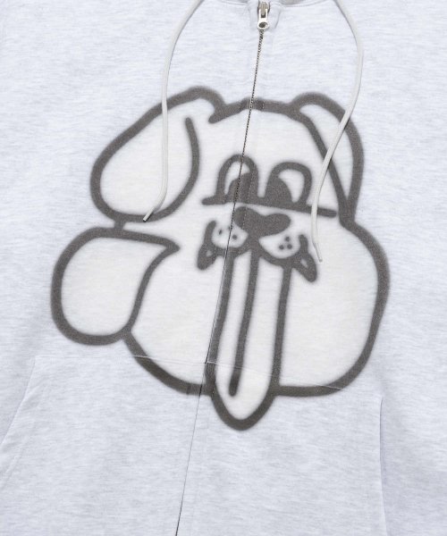 SPRAYING HOOD-ZIP UP [MELANGE GRAY]