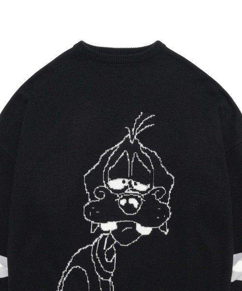 SLEEPING DOG KNIT [BLACK]