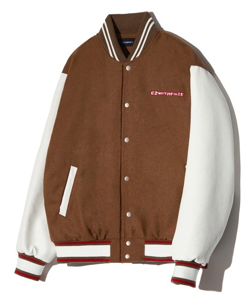 TEETH VARSITY шерстяной куртка (бежевый)