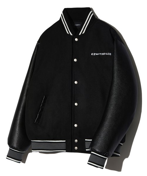 TEETH VARSITY шерстяной куртка (чёрный)