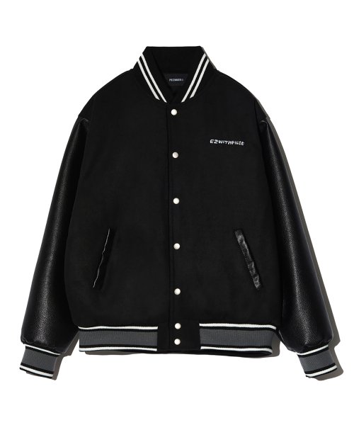 TEETH VARSITY шерстяной куртка (чёрный)