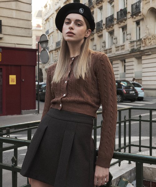 ANC золото CABLE CARDIGAN_BROWN