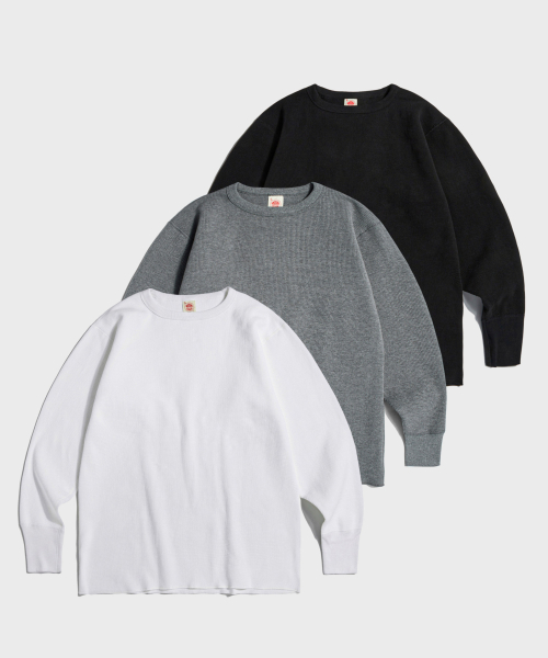 Heavyweight waffle хлопковый underwear белый