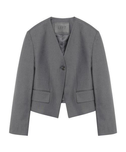 Блейзер без воротника (Grey)