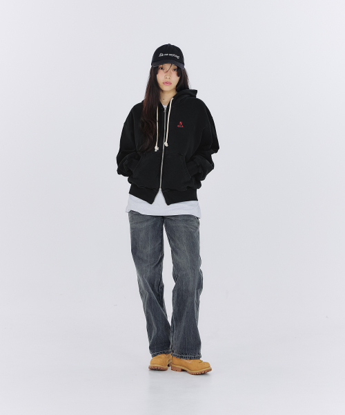 EVERYDAY AECA CLOVER молния UP худи-NAVY