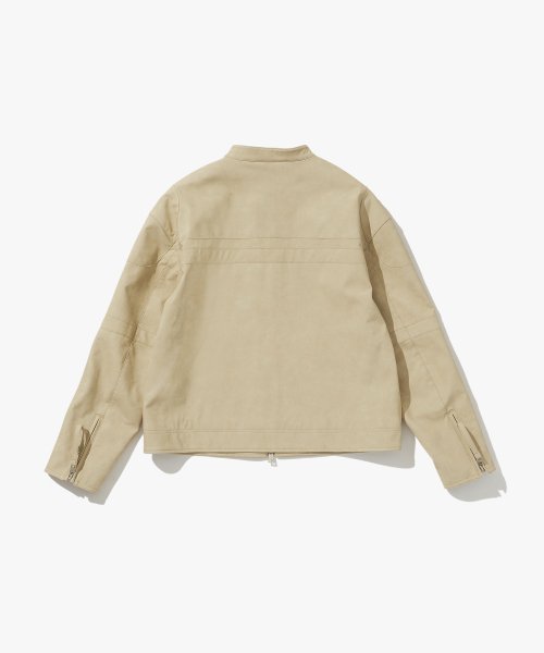 Байкерская куртка из веган-кожи Beige