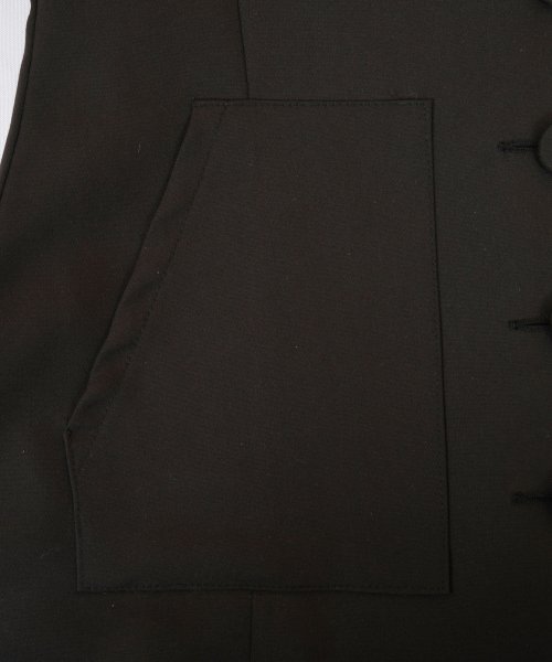 Жакет без воротника, Black, FREE