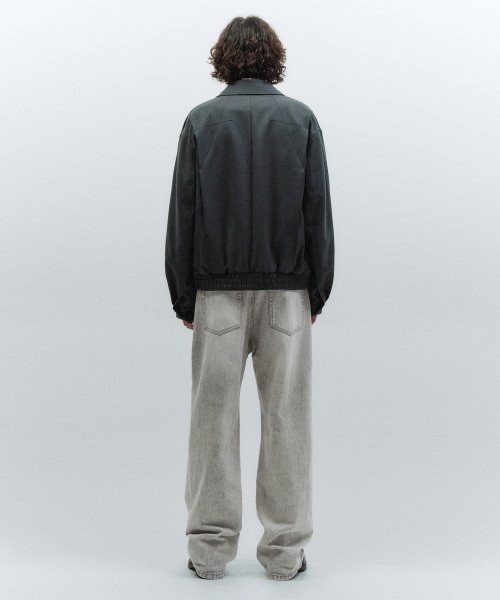 Шерстяной пиджак Origami Stitch BLUE GREY