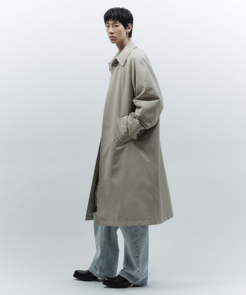 Пальто бальмакаан с пигментным окрашиванием GREY BEIGE