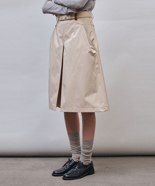 Belted culotte_BEIGE
