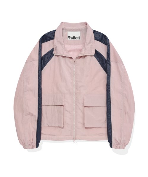 Ветровка с накладными карманами Pink
