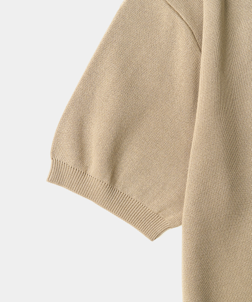Базовый кардиган с воротником на пуговицах (BEIGE)