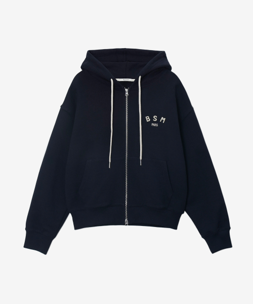 Small Logo Zip Up - Navy