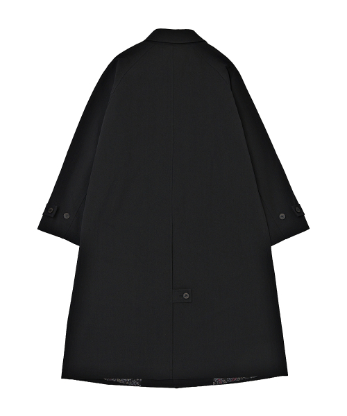 EARTH COTTON BALMACAAN COAT (Black)