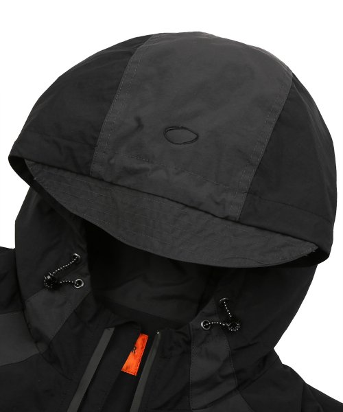 (VLAD) 2WAY AUTHENTIC HOOD WINDBREAKER JACKET_BLACK&CHACOAL GRAY