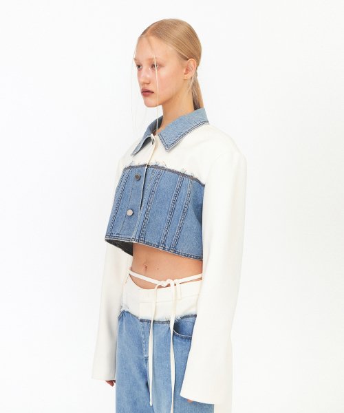 DENIM MIXED JACKET (blue)