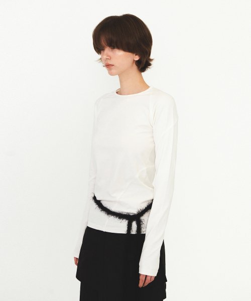 LACE RAGLAN TEE (white)