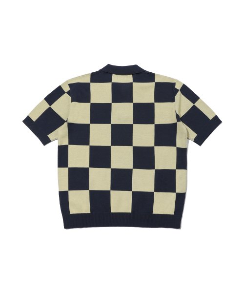 Футболка с коротким рукавом и клетчатым принтом checkerboard comfort fit (Light Yellow)