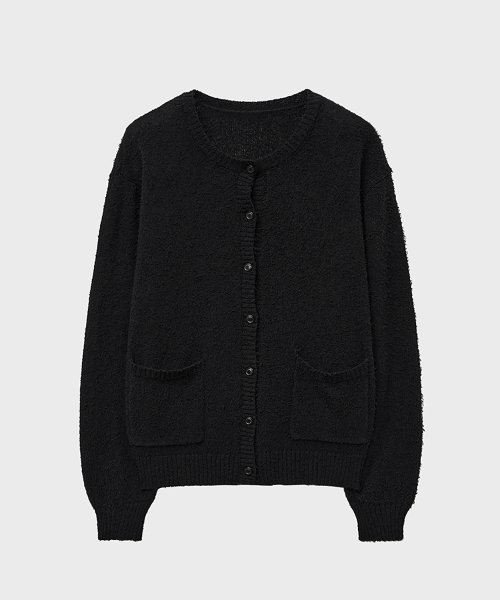 букле 80S Оверсайз кардиган (Black)
