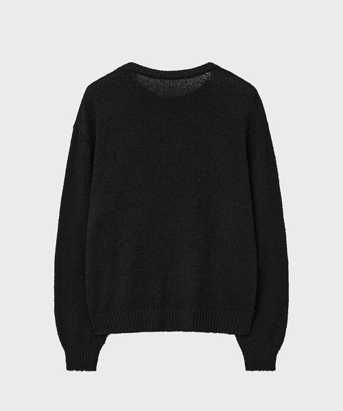 букле 80S Оверсайз кардиган (Black)