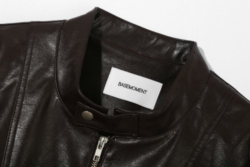 Кожаная байкерская куртка Dark Brown