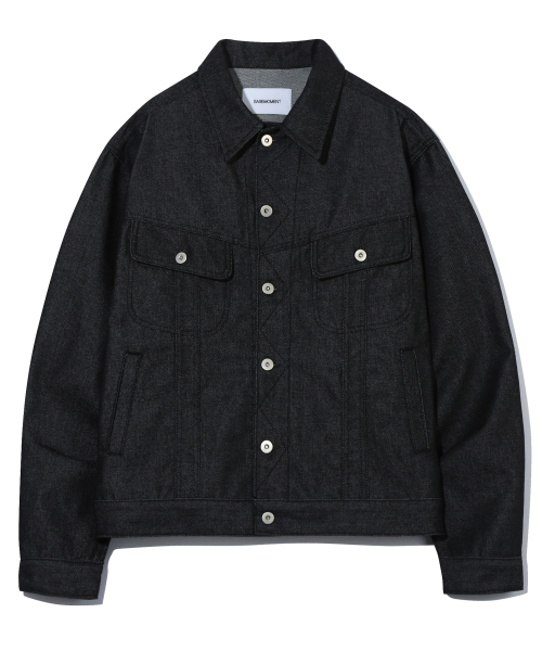 Укороченная джинсовая куртка Non-fade Black