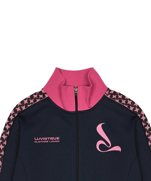 CURVED L TRAINING ZIPUP(NAVY)