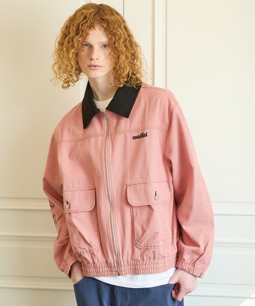 Pink sales work jacket