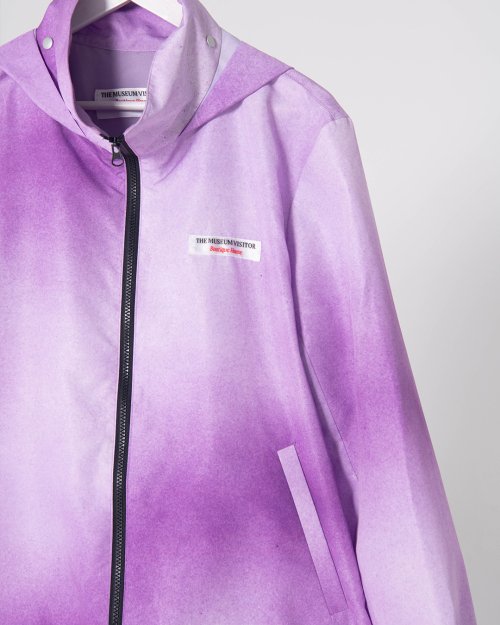 SPRAYED PRINTED WINDBREAKER (PURPLE)
