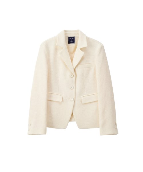 Classic Tweed Jacket_ Ivory