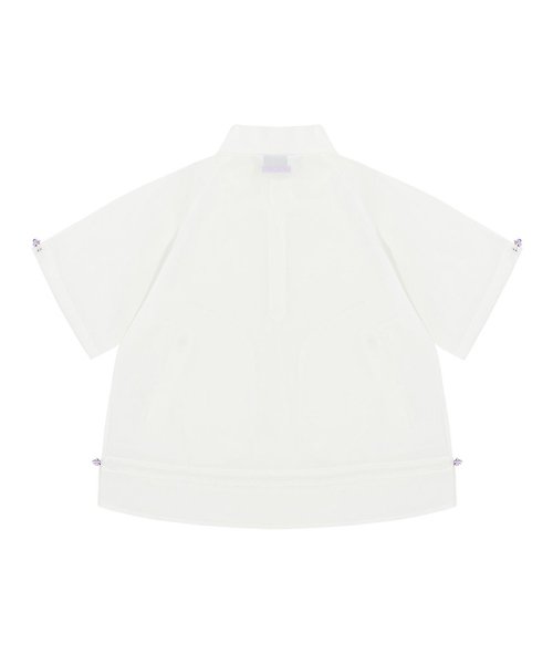 Свободный анорак C23M-JP006W с коротким рукавом (White)