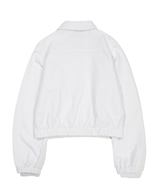 (Womens) Кроп-блузон Oxford_White