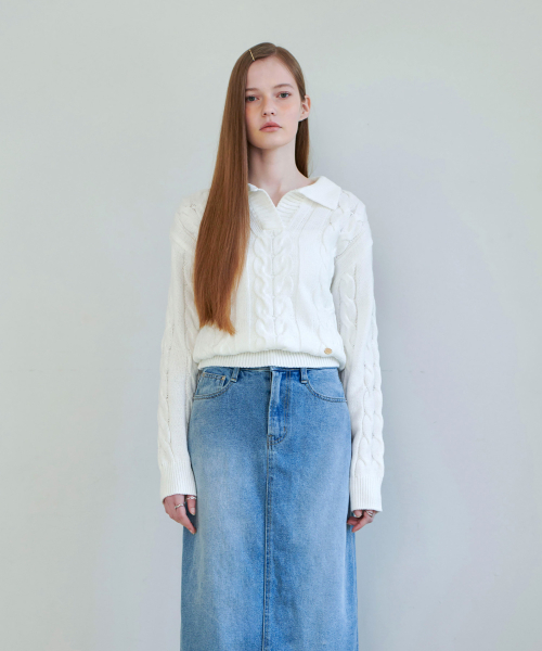 Cecil Collar Twist Knit