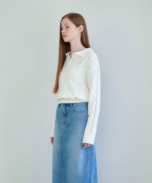 Cecil Collar Twist Knit