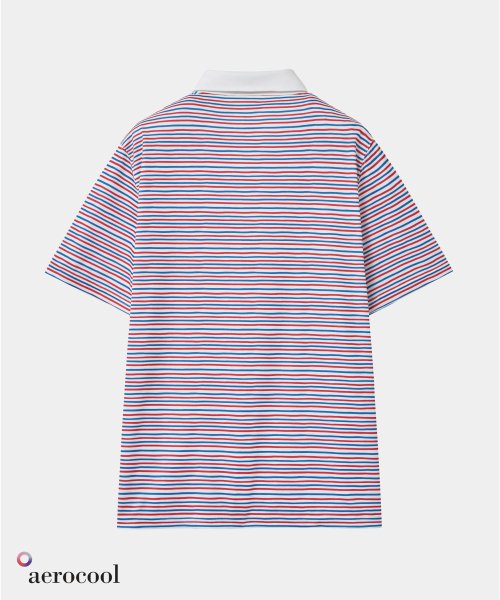 RETRO POLO STRIPE BLUE RED