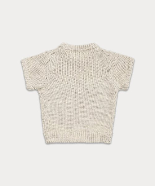 Classy Logo half knit - cream