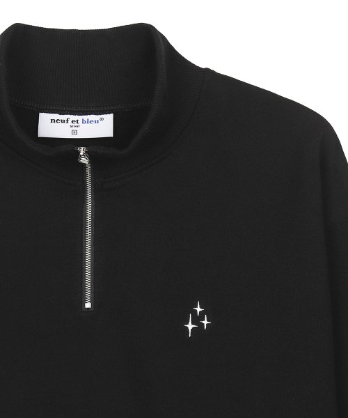NEB half zipup mtm (black)