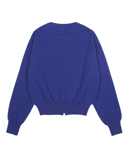 NEB roundneck cardigan (blue)