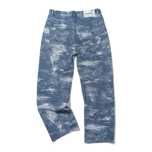 ABSTRACT DENIM PANTS L/BLUE