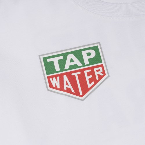 Тяжёлый хлопок RACING SYMBOL PRINT LONG SLEEVE WHITE