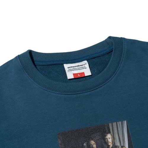 Плотный свитшот CREEPY FAMILY DTP CREWNECK D/GREEN